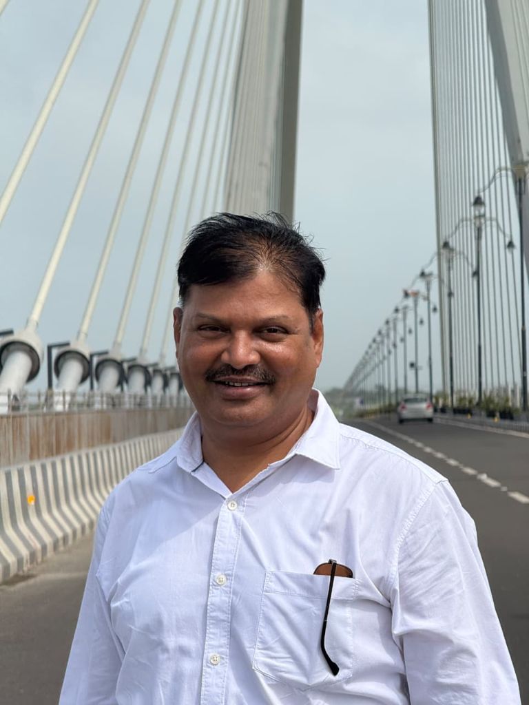Indradev Kushwaha, founder and fleet owner of Om Shiv Logistics, Gandhidham